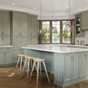 EW-BER33 Thin Shaker EDGELINE WHITE Base Cabinets