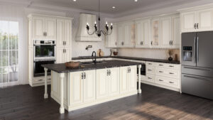 CW-RS33-TypeA Raised Panel Antique White Accessories