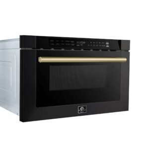 Forno Capoliveri Espresso 24-Inch Microwave Drawer, Black, 1.2 cu.ft
