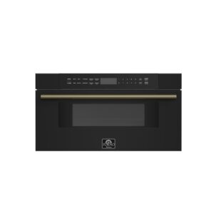 Forno Capoliveri Espresso 30-Inch Microwave Drawer, Black, 1.2 cu.ft, 900 Watts, Built-In, Touch Control LCD Display, Auto-Touch Open/Close, 11 Power Levels, Sensor Cooking
