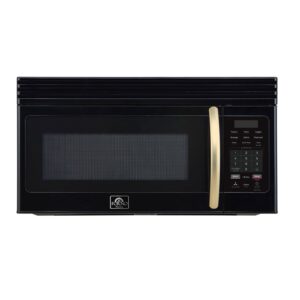 Forno Scalo 30-Inch Over the Range Microwave, Black – 1.6 cu.ft, 300 CFM Vent, Touch Control, LED Light