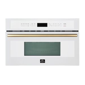 Oliena Espresso White 30 Inch 1750 Watt Compact Oven & 1000 Watt Microwave, 1.6 cu. ft.