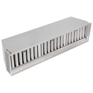 Forno Frassanito 48-Inch Recessed Range Hood, Stainless Steel Baffle Filters, LED Lighting