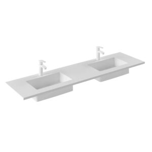 Royo Sky 56" Gel Coat Washbasin - 2 Bowls