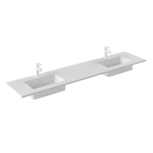 Royo Sky 76" Gel Coat Washbasin - 2 Bowls