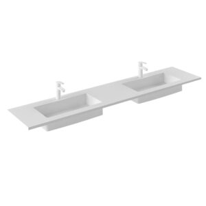Royo Sky 80" Gel Coat Washbasin - 2 Bowls